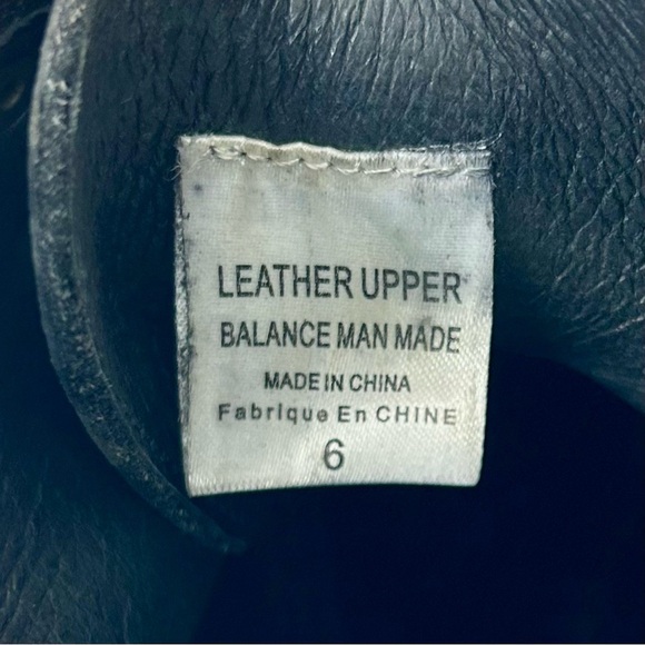 Jeffrey Campbell Rosie Cutout Combat Boots Black Leather Copper Rivets Size 6 - Picture 14 of 16